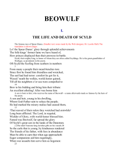 Beowulf First Translation Reading 1