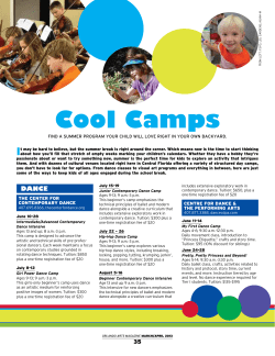 Guide to Summer Camps - United Arts of Central Florida