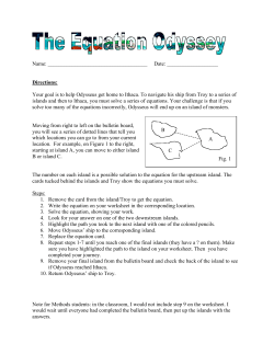 A Fig. 1 C B Name: Date: Directions: Your goal is to help Odysseus