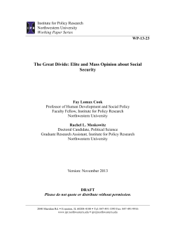 working paper PDF - Institute for Policy Research