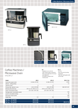 Coffee Machines / Microwave Oven