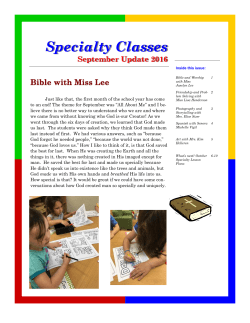 Specialty Classes