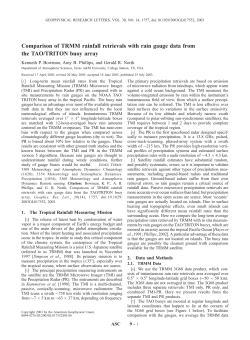 Comparison of TRMM rainfall retrievals with rain gauge