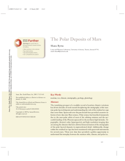 The Polar Deposits of Mars - UBC EOAS