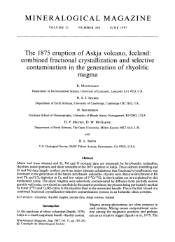 combined fractional crystallization and selective contaminat