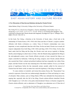 PDF 1 - Cross-Currents: East Asian History and Culture Review