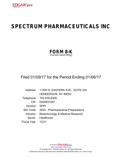 spectrum pharmaceuticals inc