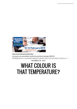 what colour is that temperature?