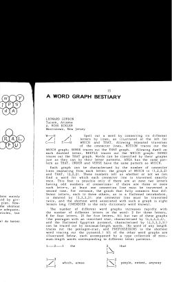 A Word Graph Bestiary - Digital Commons @ Butler University