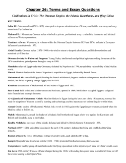 Chapter 26: Terms and Essay Questions