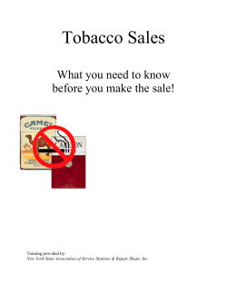 Tobacco Sales