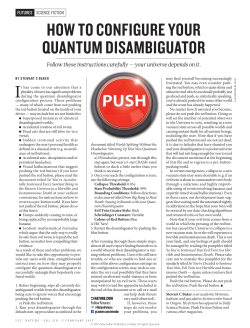 how to configure your quantum disambiguator