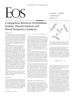 Comparison Between Probabilistic Seismic Hazard Analysis and