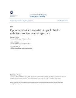 Opportunities for interactivity in public health websites: a content