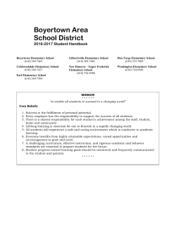 Handbook - Boyertown Area School District