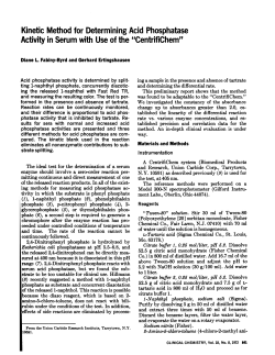 KineticMethodfor DeterminingAcidPhosphatase