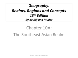 Southeast Asia`s Physical Geography