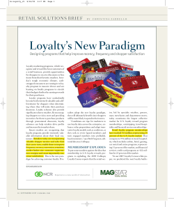 Loyalty`s New Paradigm