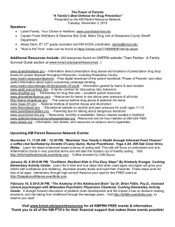 Speakers: Additional Resources Include: (All resources found on