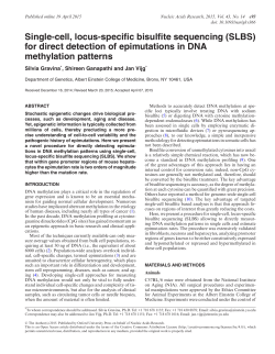 Single-cell, locus-specific bisulfite sequencing (SLBS) for direct