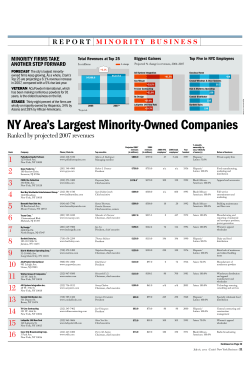 NY Area`s Largest Minority-Owned Companies