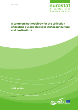 A common methodology for the collection of pesticide usage