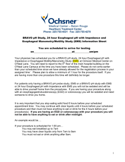 Esophageal Manometry