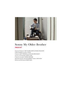 Sonny My Older Brother - New Zealand Film Commission