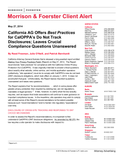 California AG Offers Best Practices for