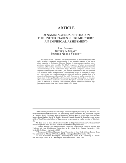 ARTICLE - Lee Epstein - Washington University in St. Louis