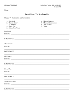 Name Period Four: The New Republic