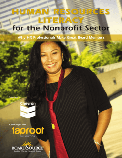 human resources literacy