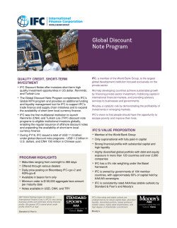 Global Discount Note Program