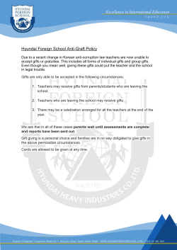 HFS Anti-Graft Policy - Hyundai Foreign School