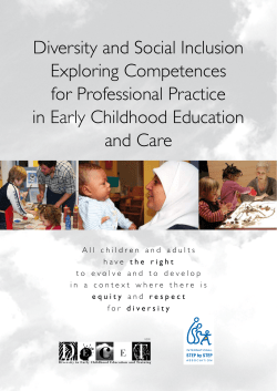 Diversity and Social Inclusion Exploring Competences for