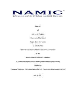 Statement of Andrew L. Furgatch Chairman of the Board Magna