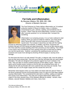 Fat Cells and Inflammation