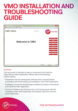 vmo installation and troubleshooting guide