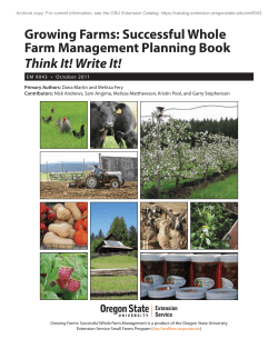 Successful Whole Farm Management Planning Book
