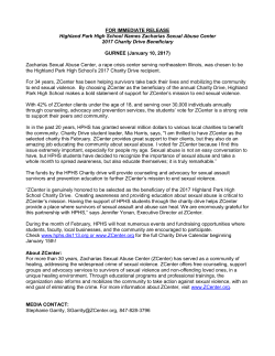 FOR IMMEDIATE RELEASE Highland Park High School Names