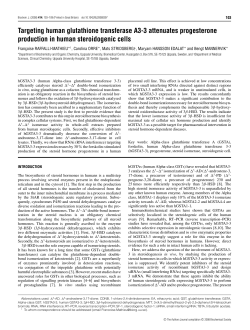 Targeting human glutathione transferase A3