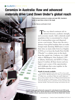 Raw and advanced materials drive Land Down Under`s global reach