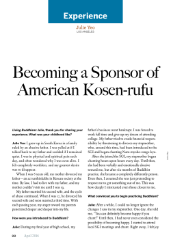 Becoming a Sponsor of American Kosen-rufu - Sgi-Usa