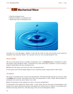 1.22 Mechanical Wave