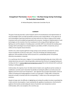 EnergySmart Thermostat, HeaterMate &ndash; the New Energy Saving