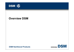 DSM Nutritional Products