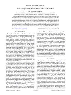 First-principles study of bismuth films on the Ni(111) surface