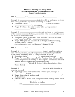 Preview of Roots 271-280 (Noteguide)