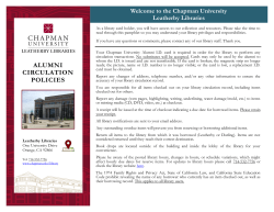 alumni circulation policies
