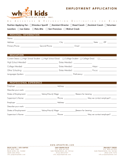 employment application